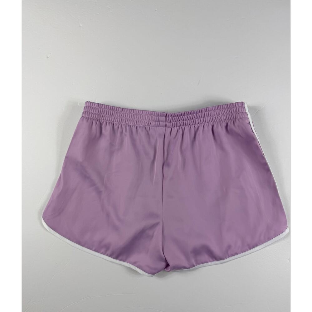 NEW Adidas Originals Women’s Orchid Purple Sprinter Shorts Trefoil Medium - Picture 5 of 7